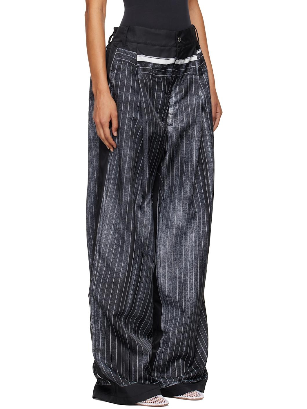 Black 'The Trompe-L'œil' Trousers - 2
