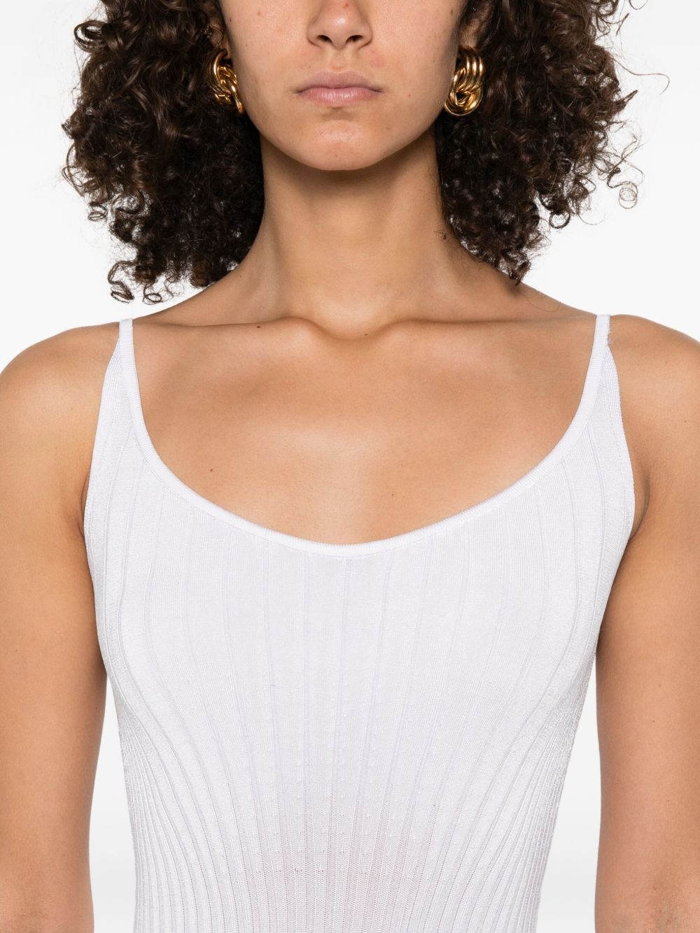 ribbed midi dress - 5