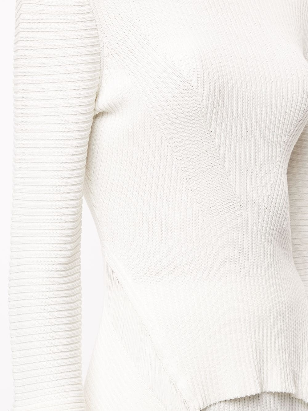 mock neck ribbed jumper - 5