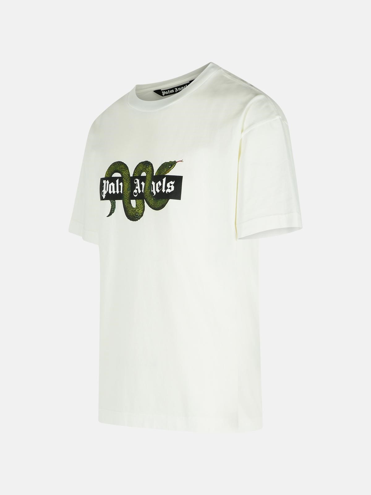 WHITE COTTON T-SHIRT - 2