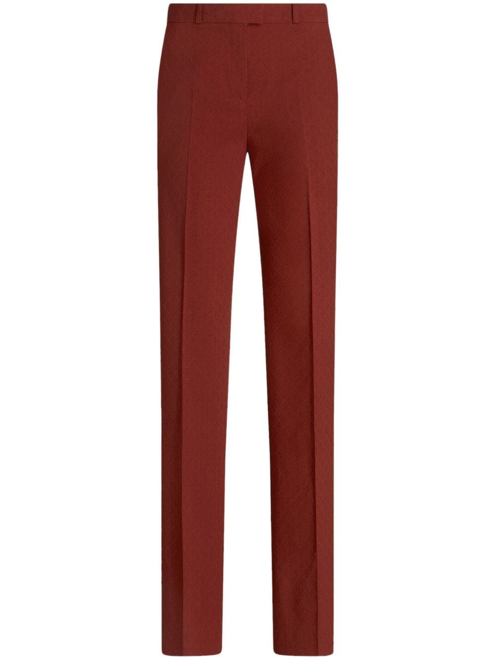 jacquard straight-leg tailored trousers - 1