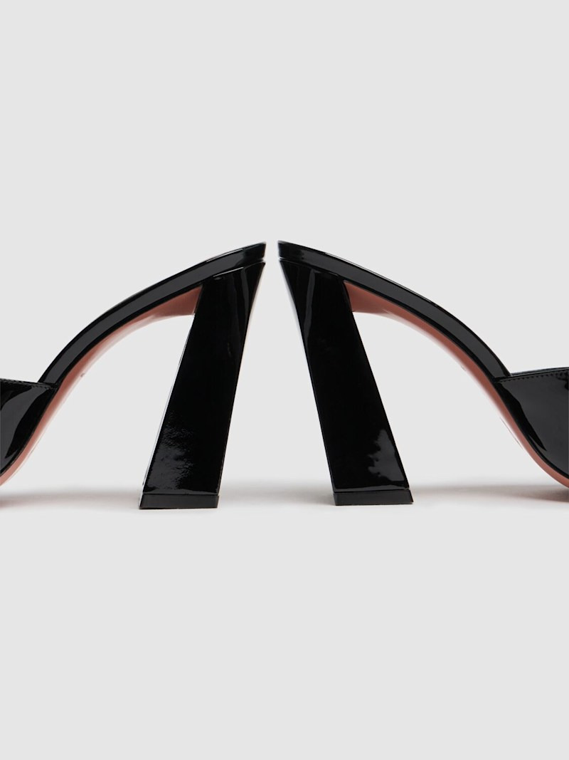 95mm Brigitte patent leather mules - 4
