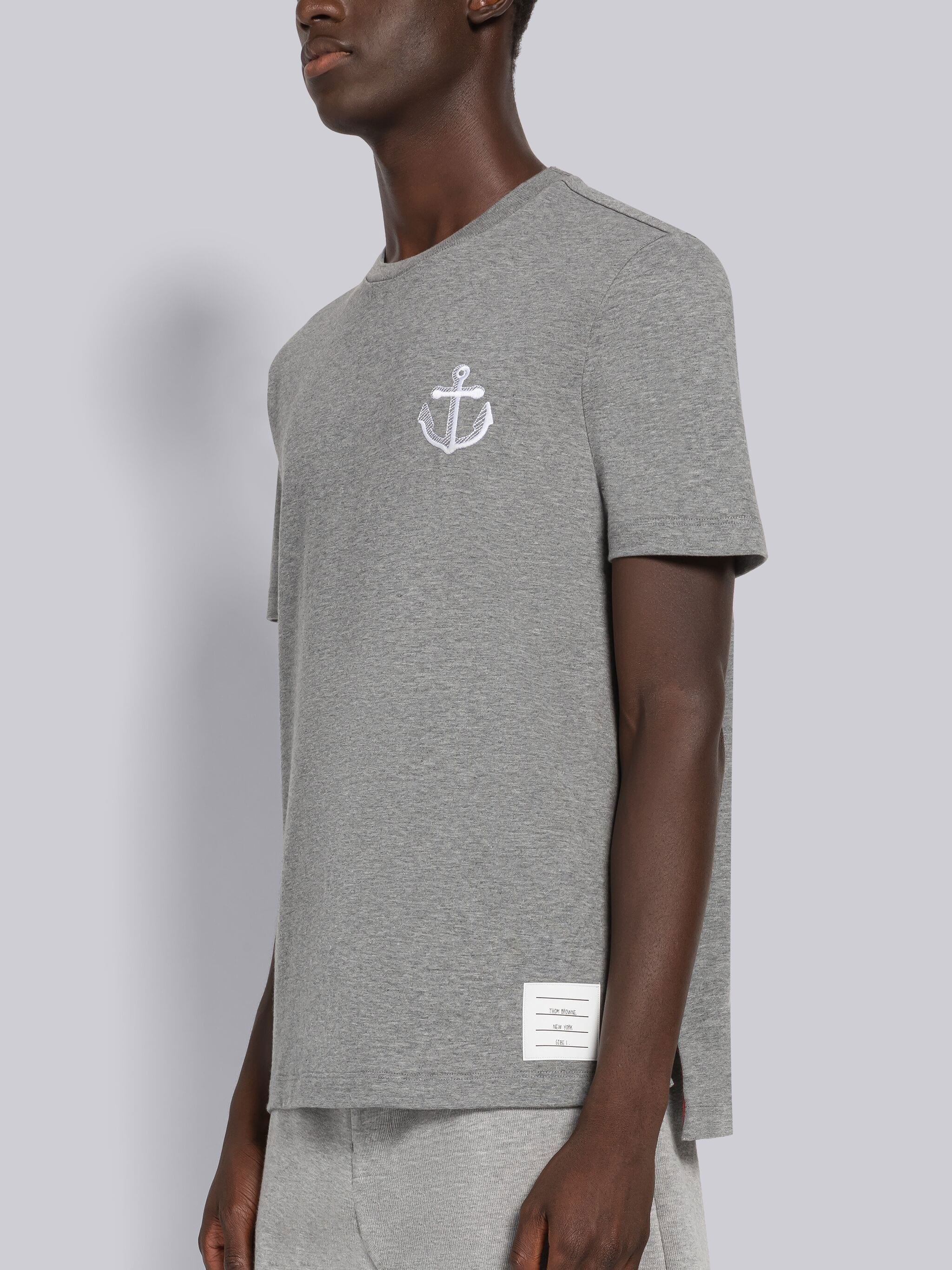Thom Browne Midweight Jersey Anchor Short Sleeve Tee