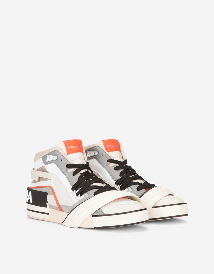 Calfskin nappa and rubber Portofino high-top sneakers - 2