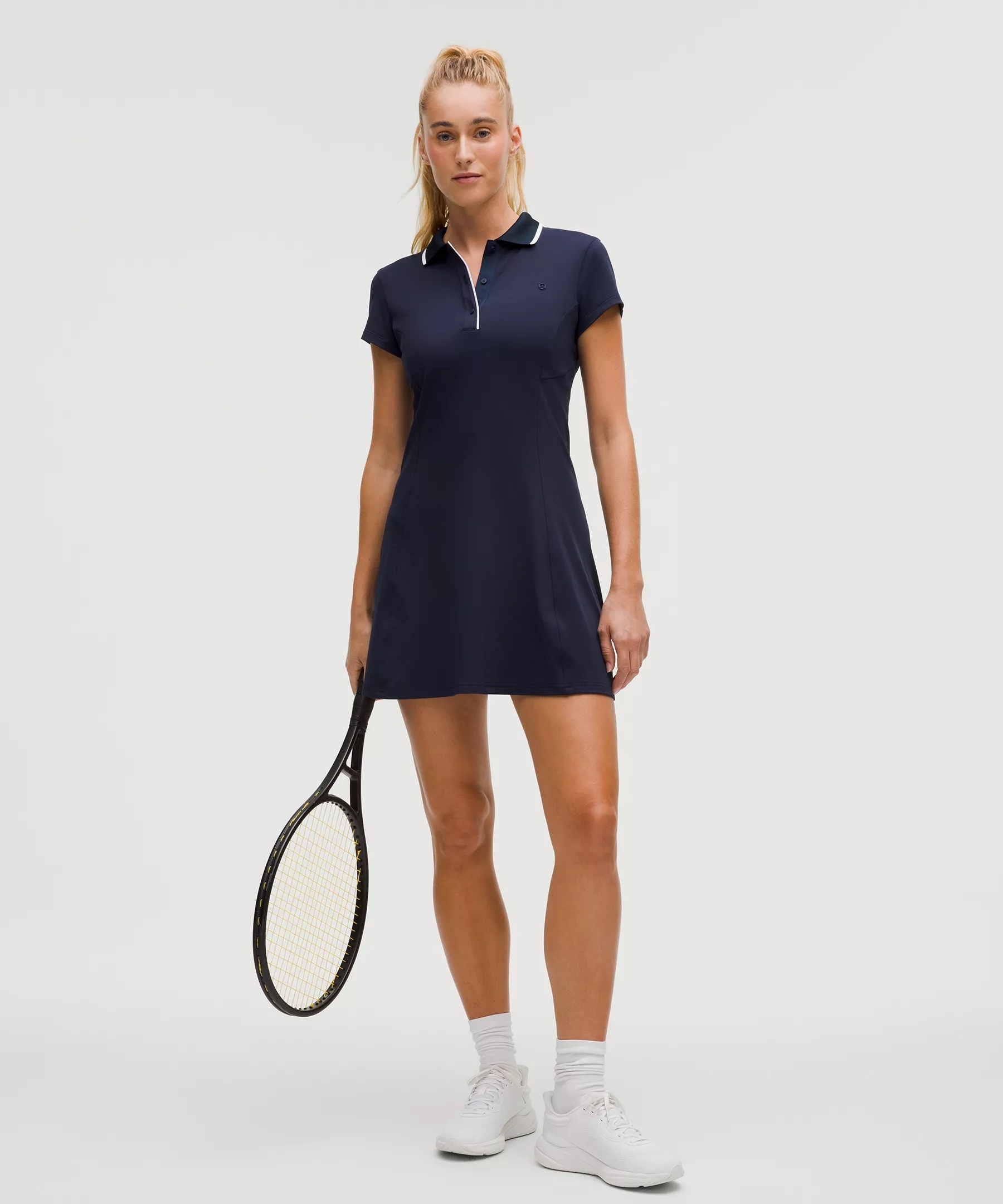 Short-Sleeve Polo Dress - 5