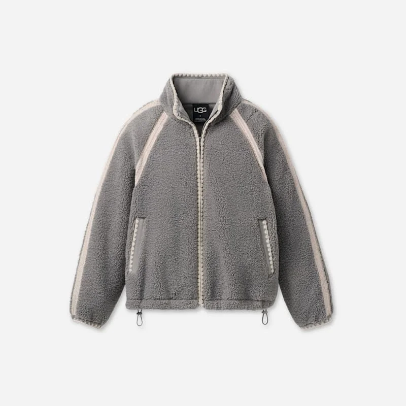 ® Women's Nikia Crochet ®fluff Jacket Fleece/Recycled Materials in Cobble - 1