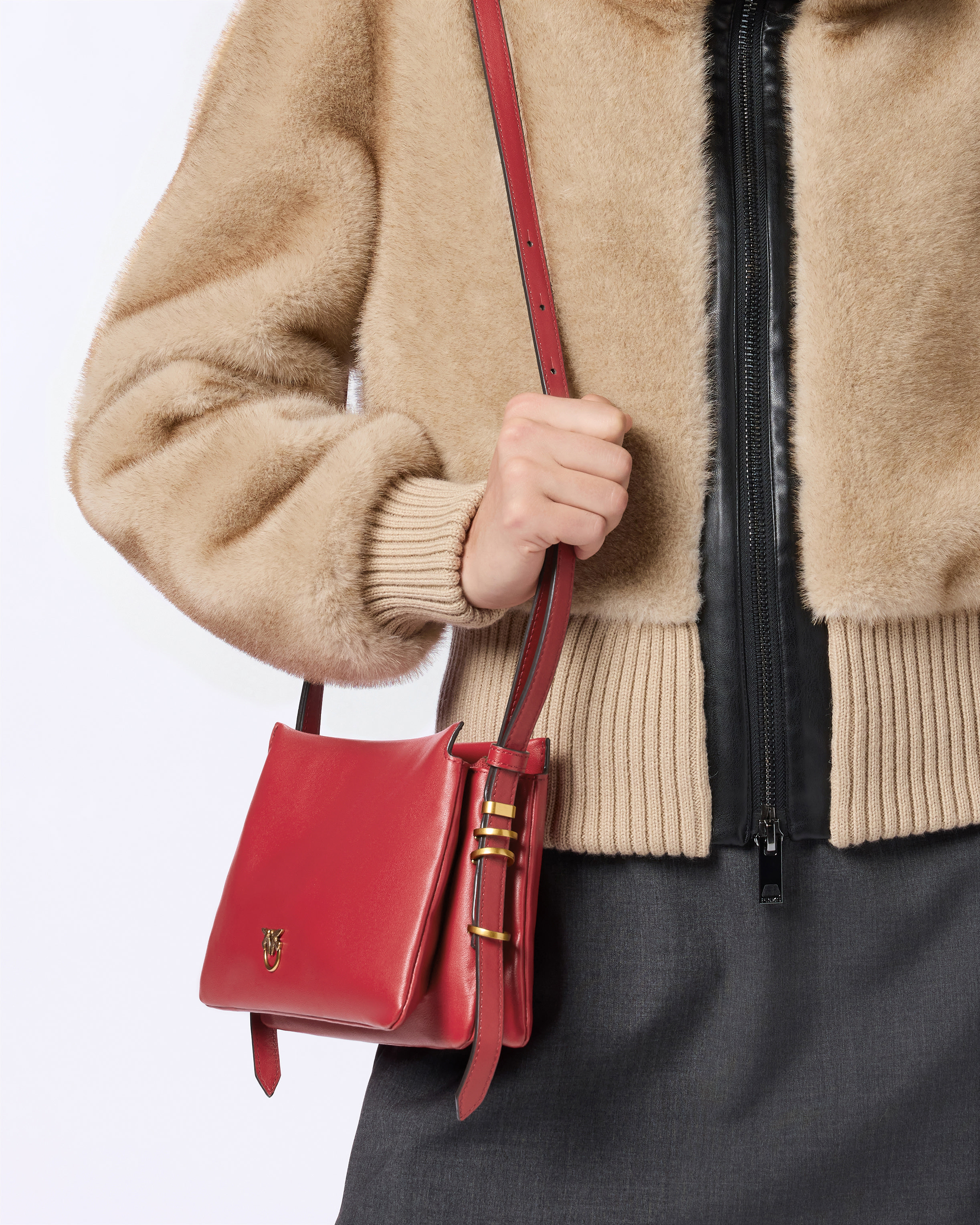 MINI BAG IN SOFT CALFSKIN WITH METALLIC DETAILS - 5