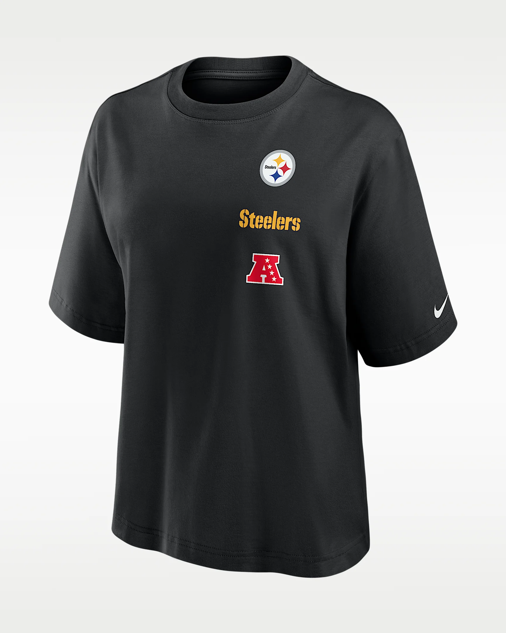 Pittsburgh Steelers Primetime Premium Essential Boxy Women's Nike NFL T-Shirt - 1
