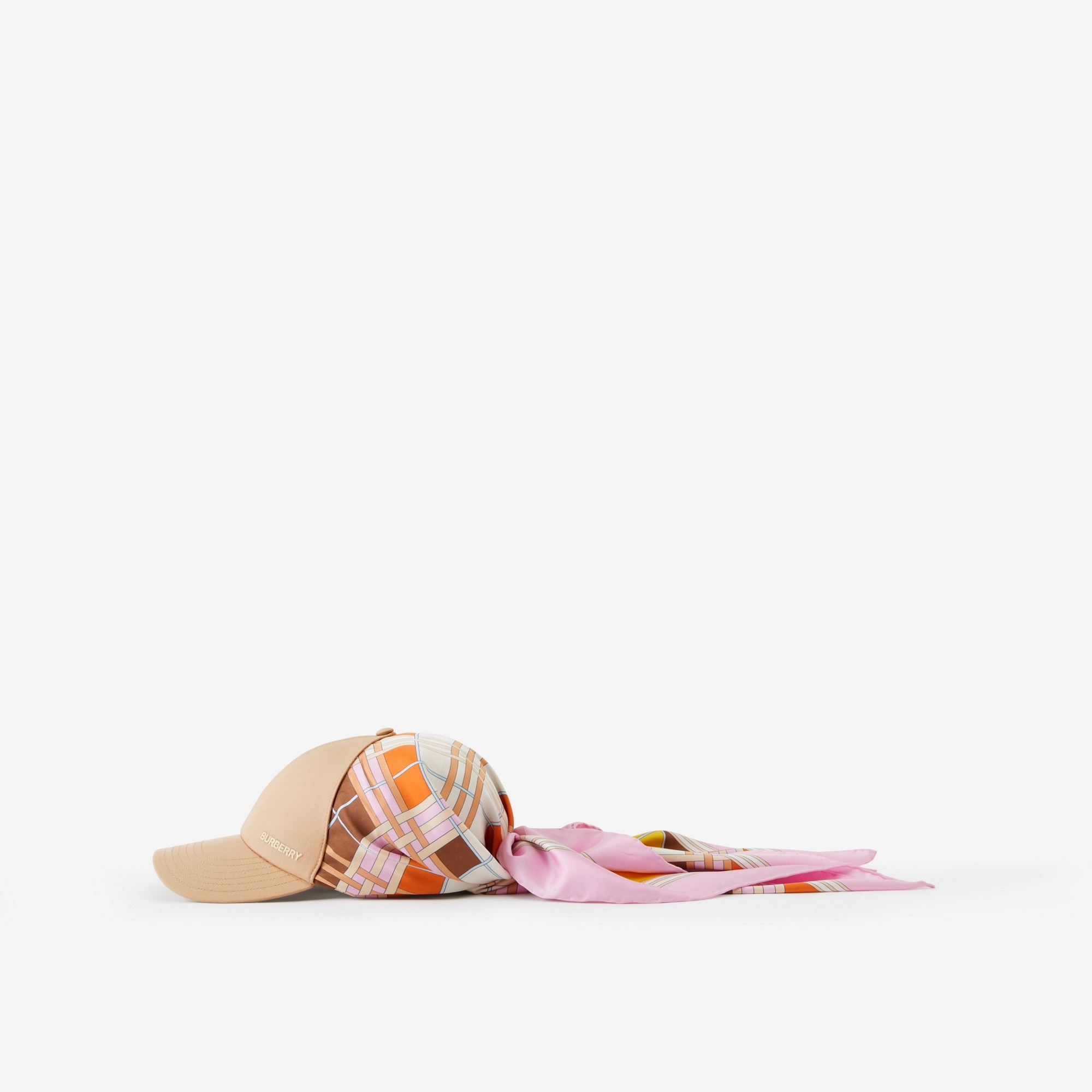 Scarf Tie Detail Cotton Baseball Cap - 4