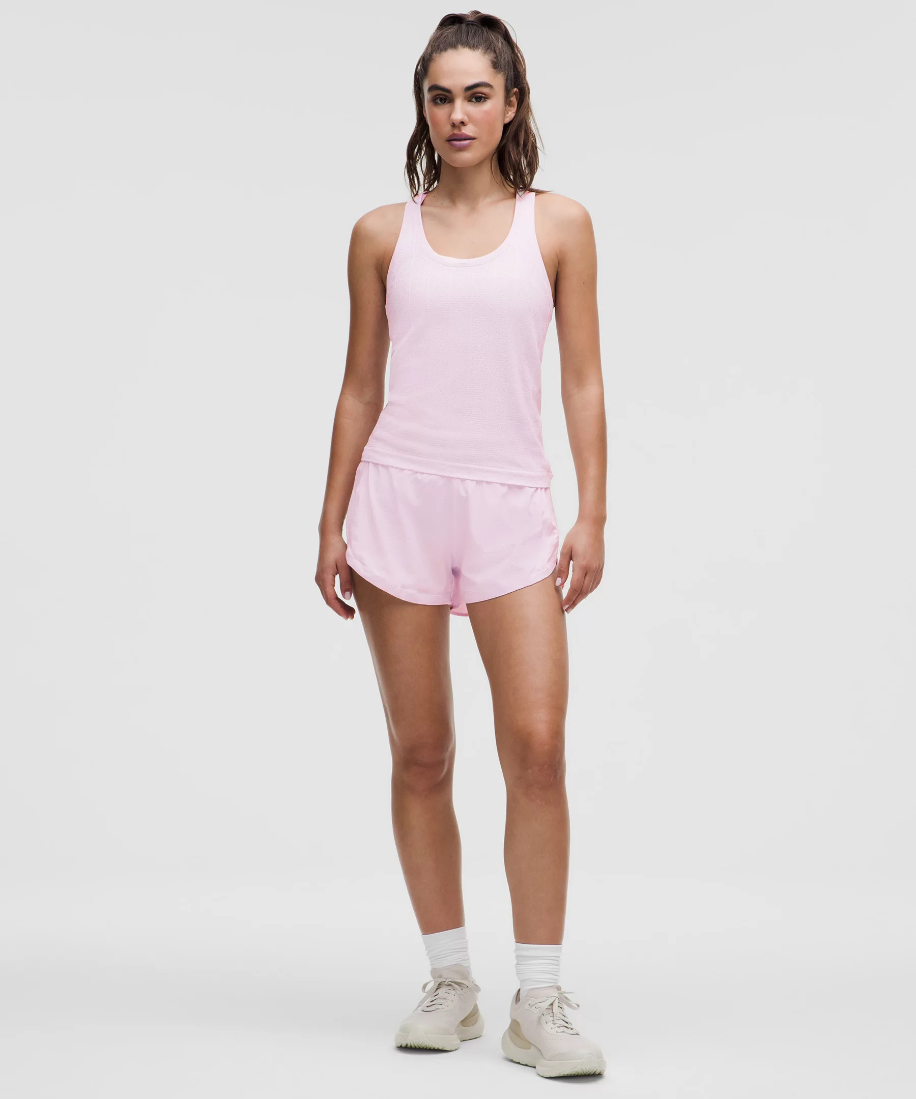 Swiftly Pointelle Racerback Tank Top *Waist Length - 2