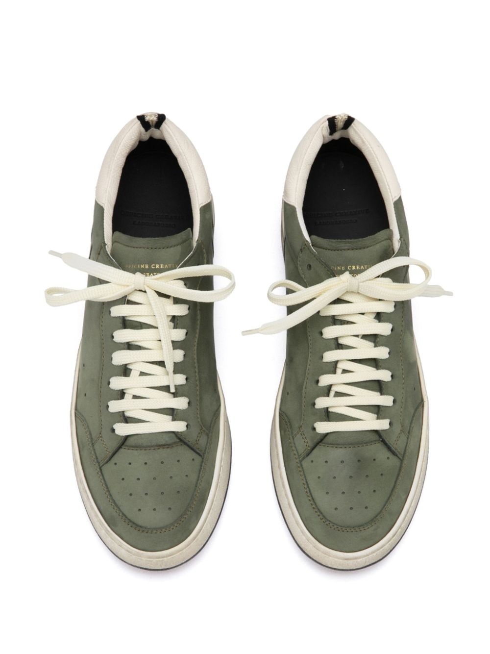 suede low-top sneakers - 4
