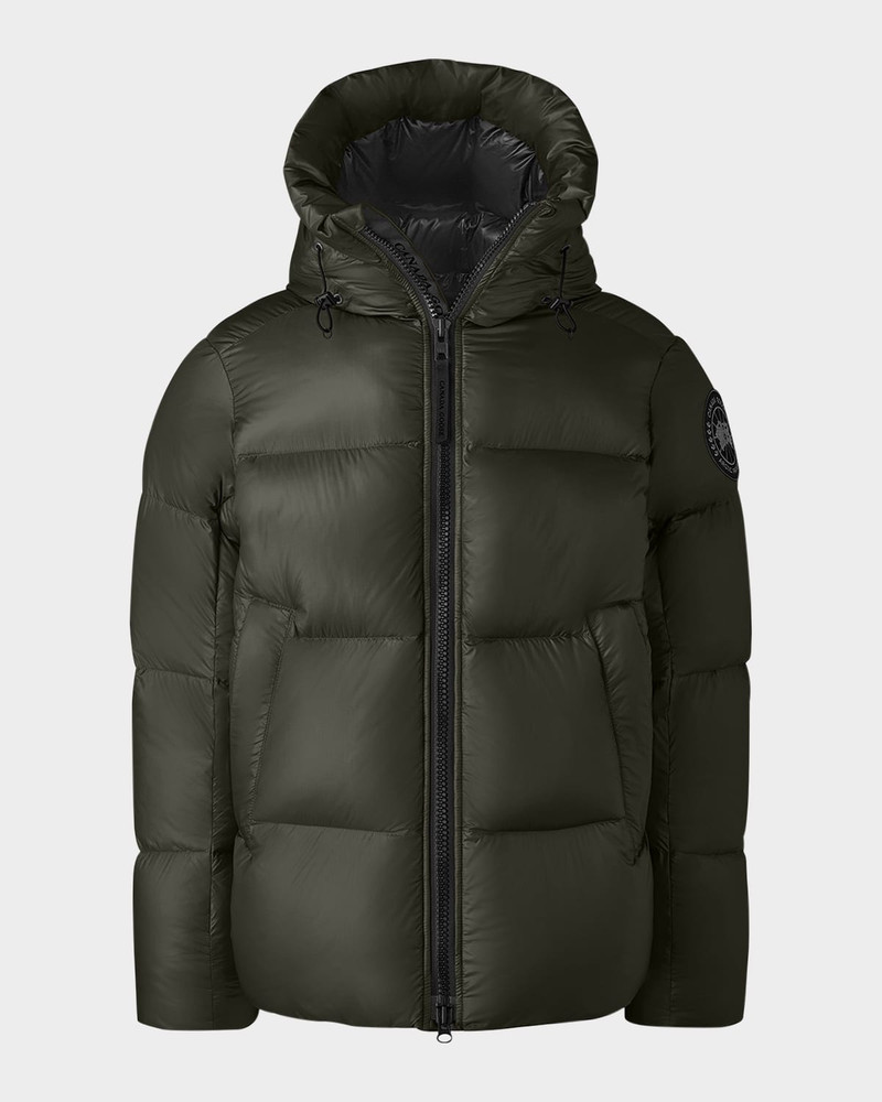Men's Crofton Black Disc Puffer Jacket 1