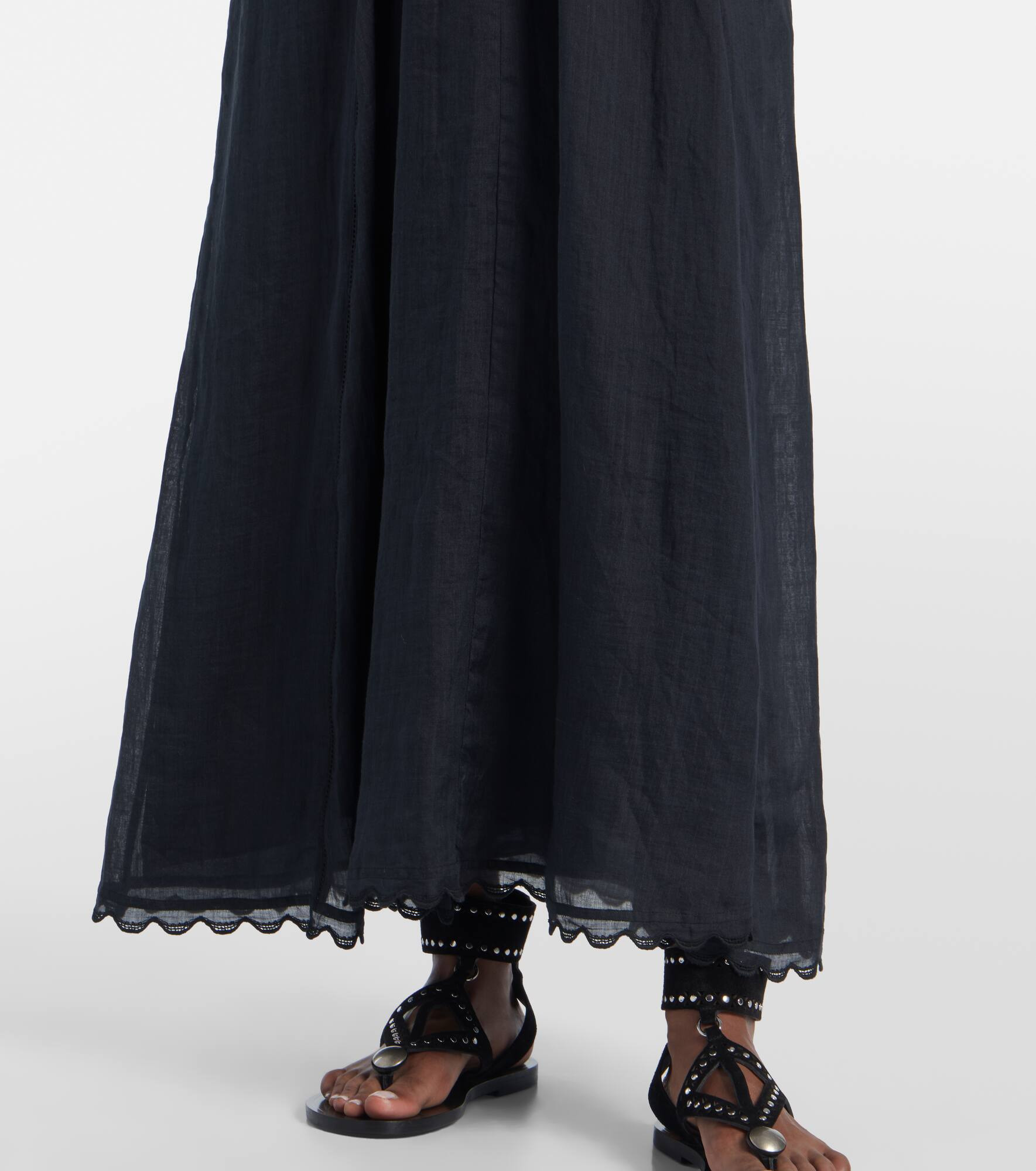 Lindy lace-trimmed maxi dress - 5