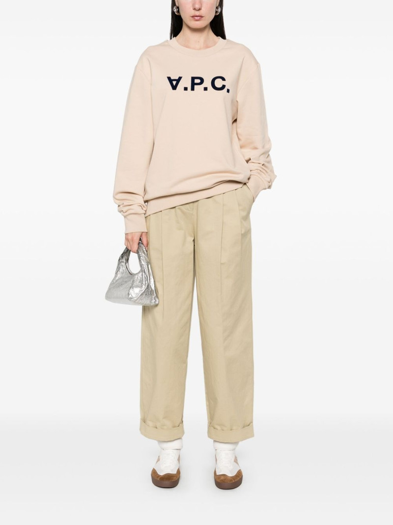 A.P.C. flocked-logo sweatshirt outlook