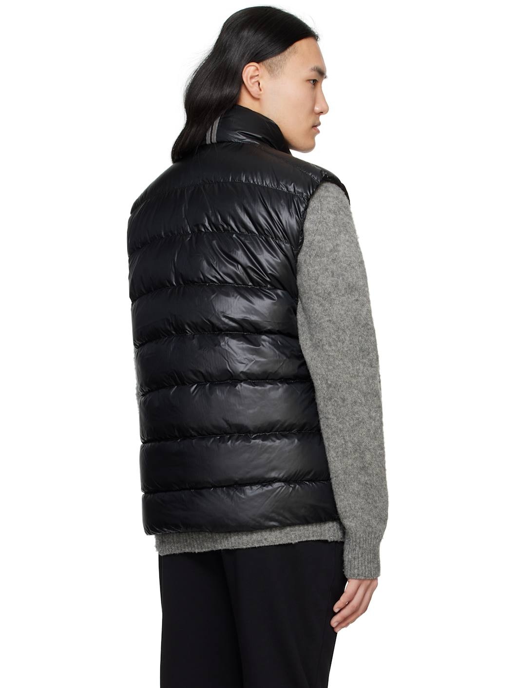 Black 'Black Label' Crofton Down Vest - 3
