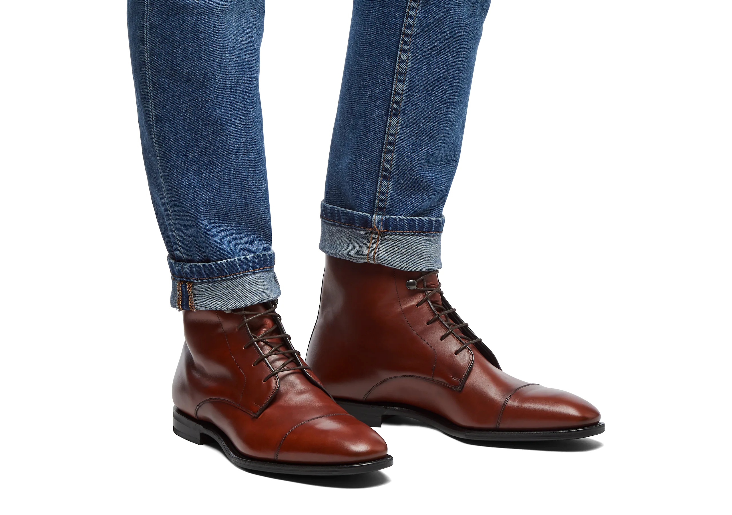 Easenhall
Calf Leather Lace-Up Derby Boot Brandy - 5
