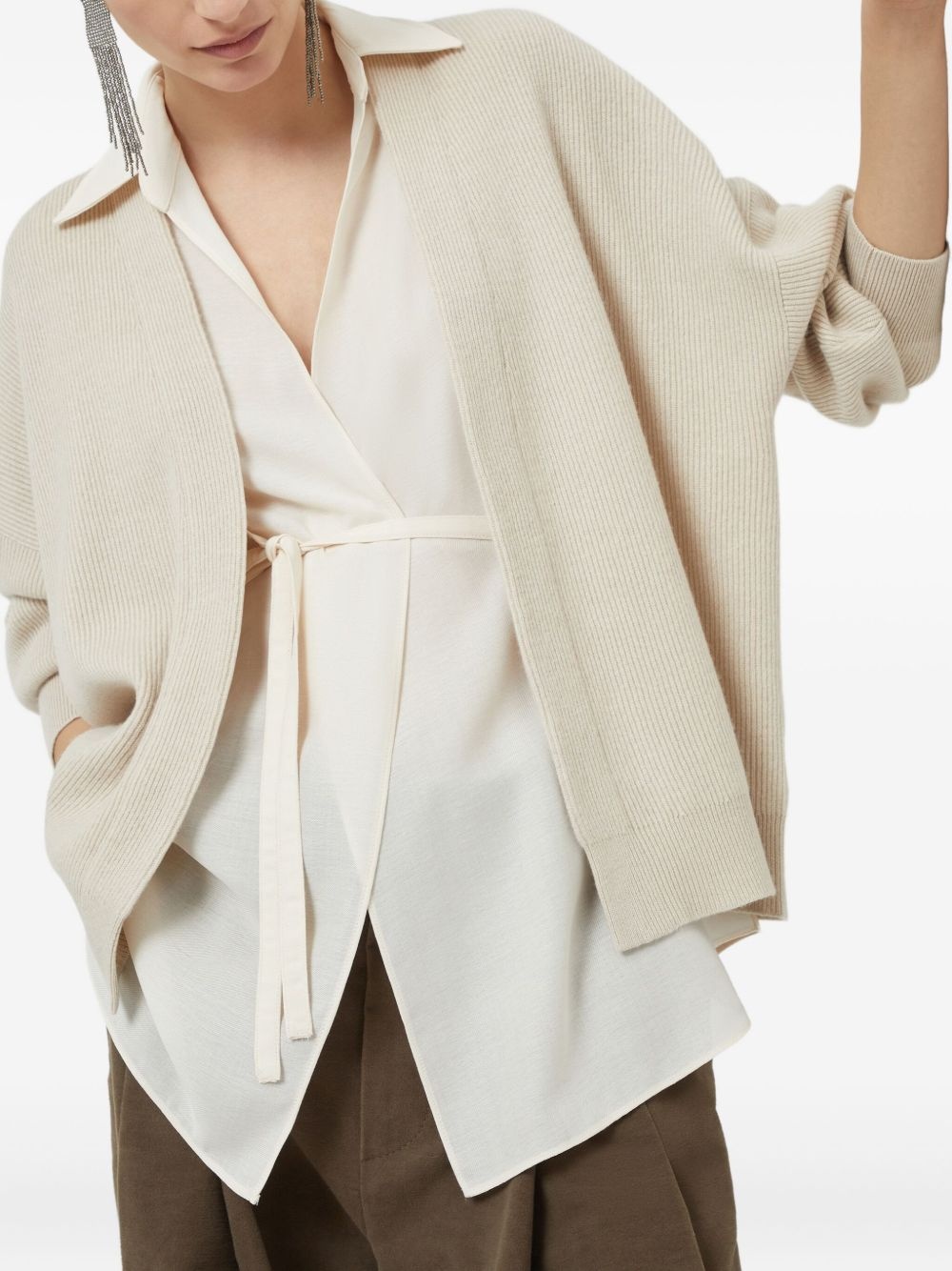 Cashmere layered cardigan - 6