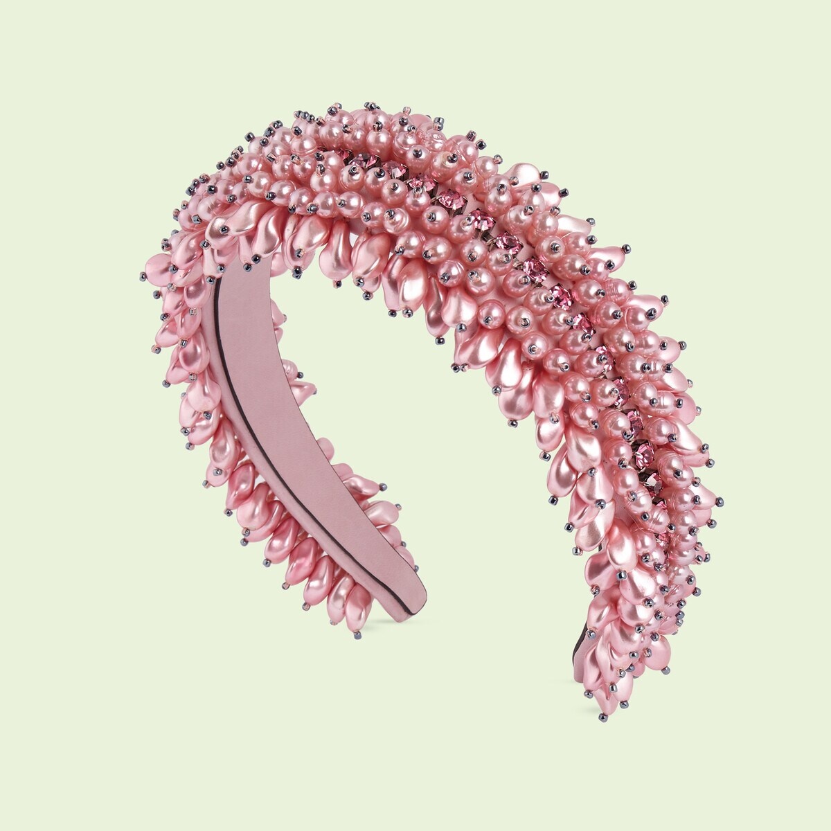Pearl and crystal hairband - 1