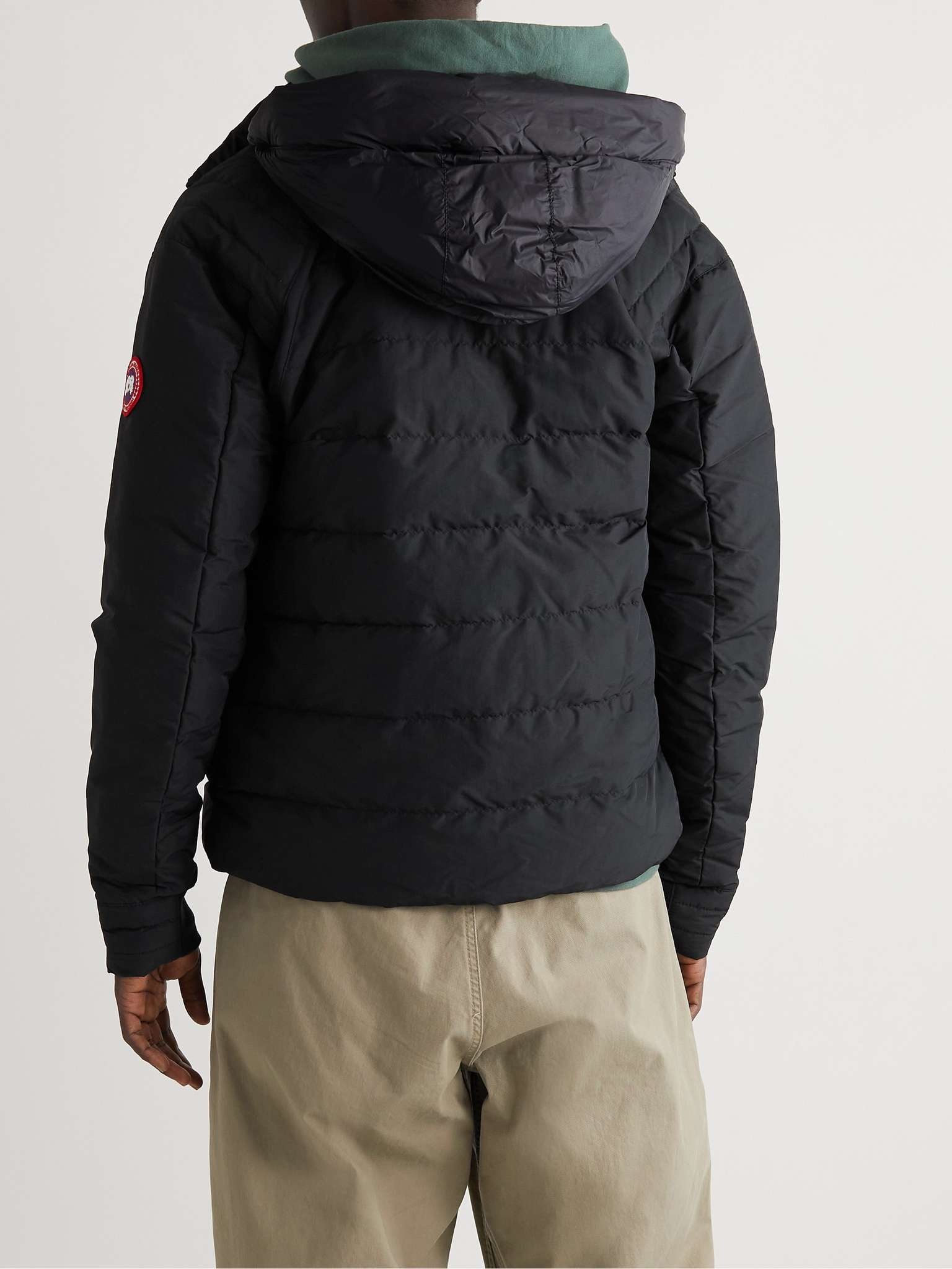 HyBridge Quilted Nylon Hooded Down Jacket - 8
