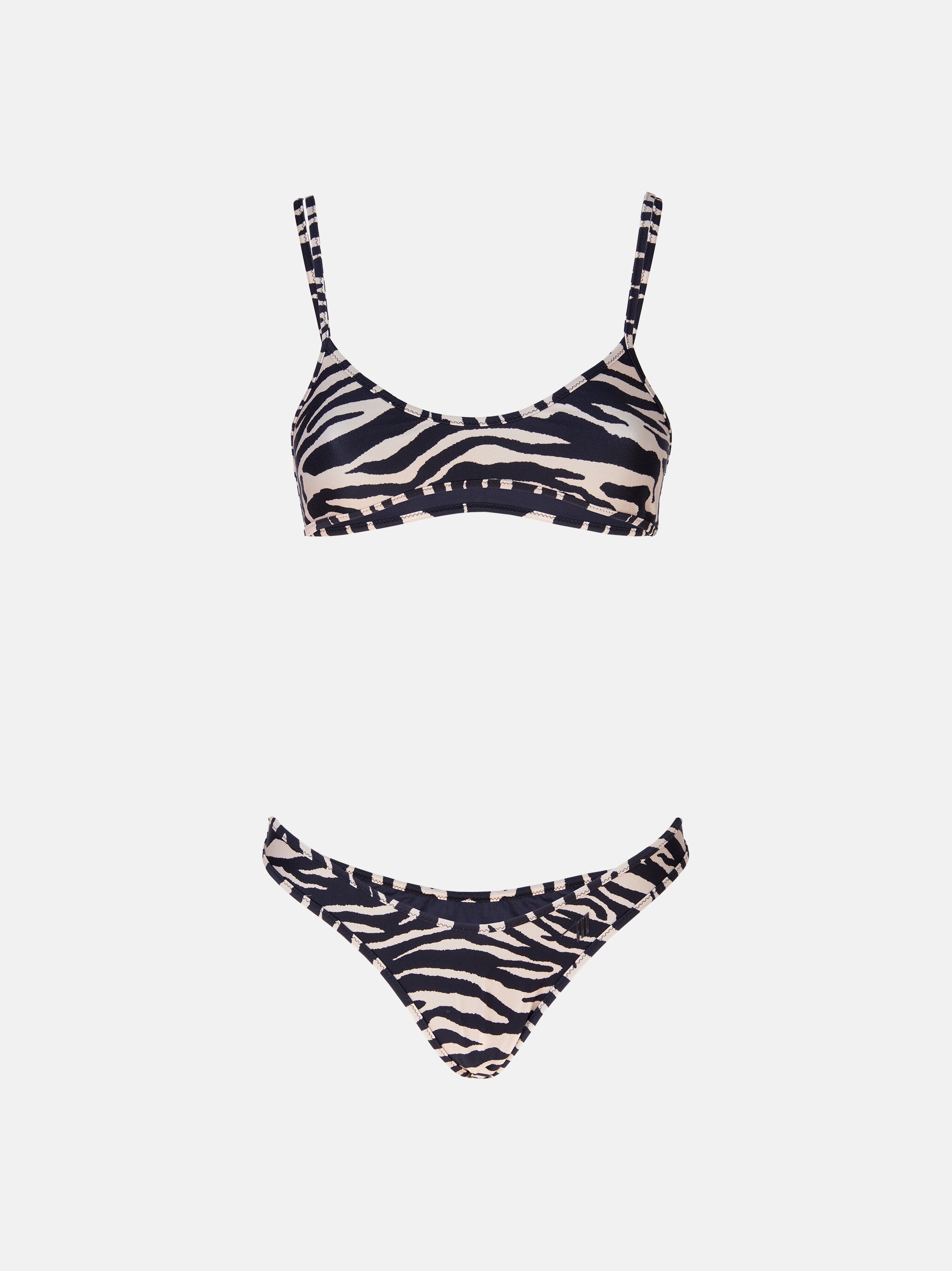 BLACK AND CAPPUCCINO BIKINI - 2