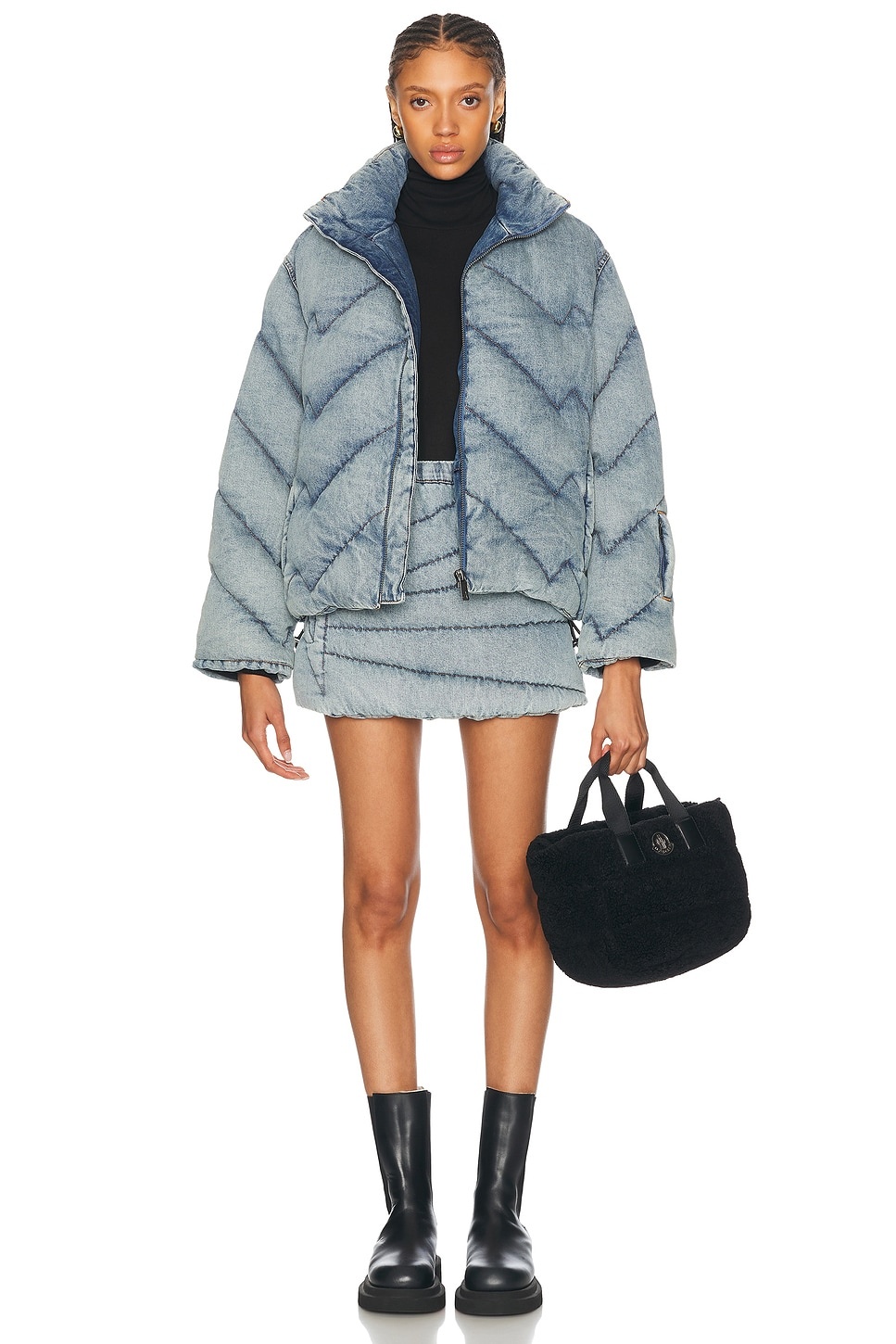 Quilted Mini Skirt - 5