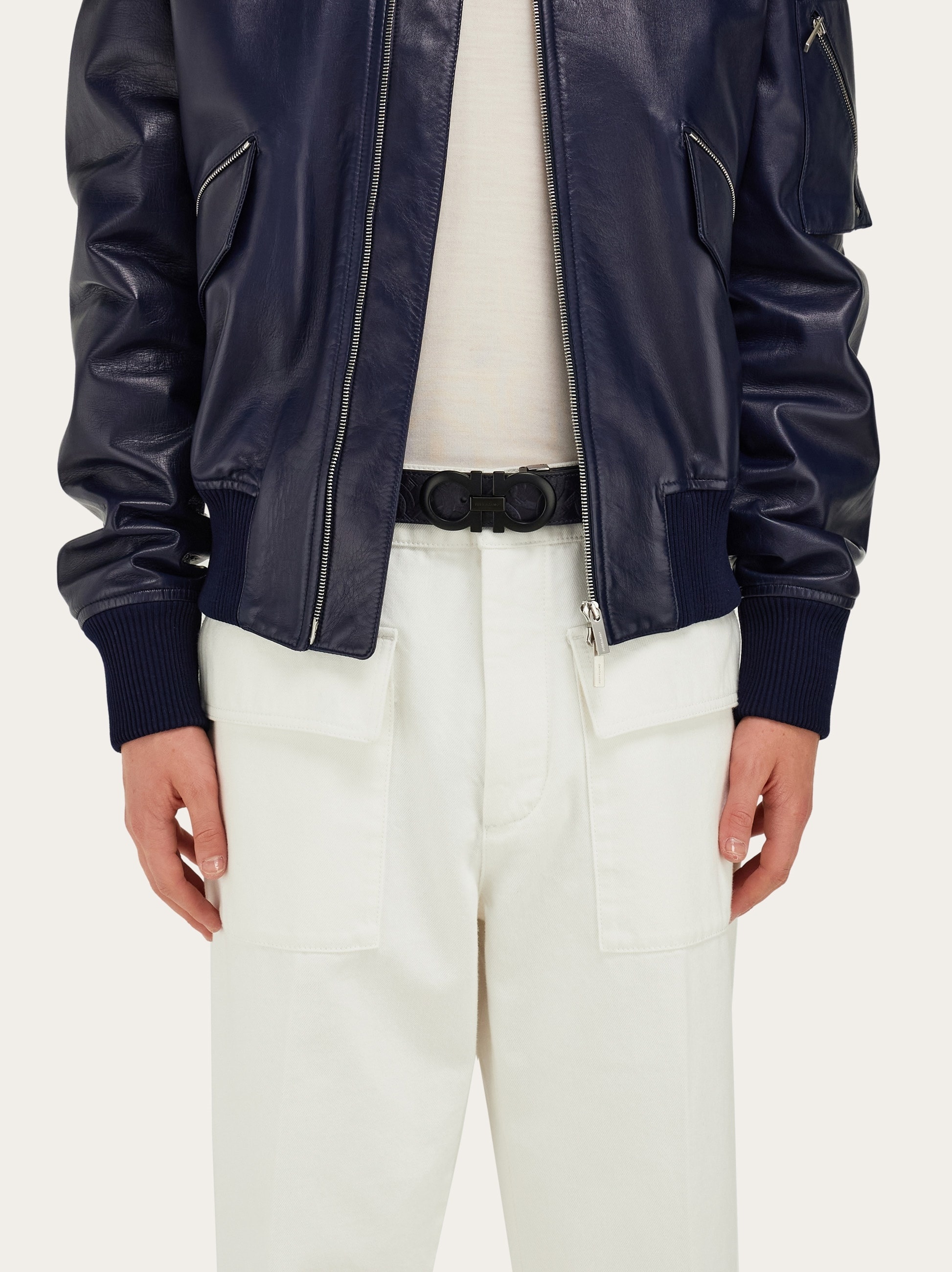 Reversible and adjustable Gancini belt - 4