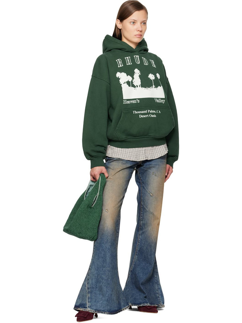 Rhude Green 'Thousand Palms' Hoodie outlook