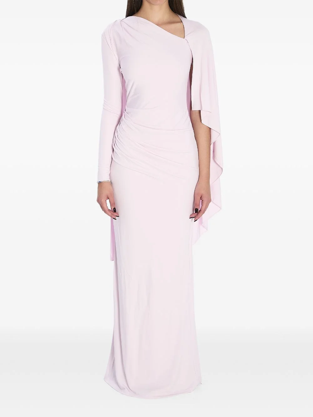 asymmetric embellished maxi dress - 1