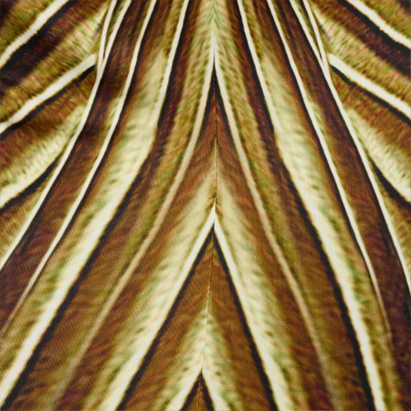 Extra-Long Dress with Ray Of Gold Print 5