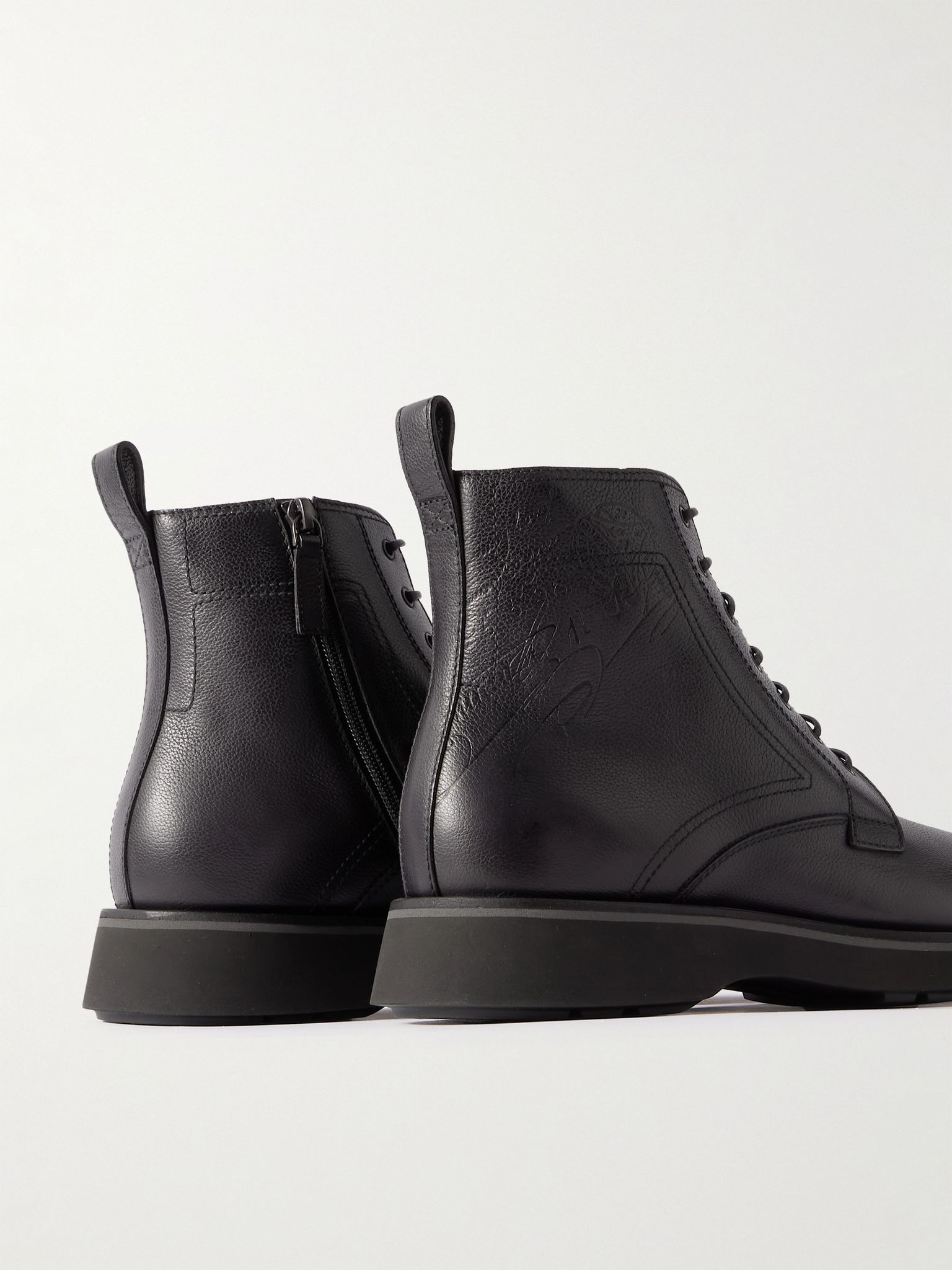 Alessio Scritto Venezia Full-Grain Leather Boots Black - 5