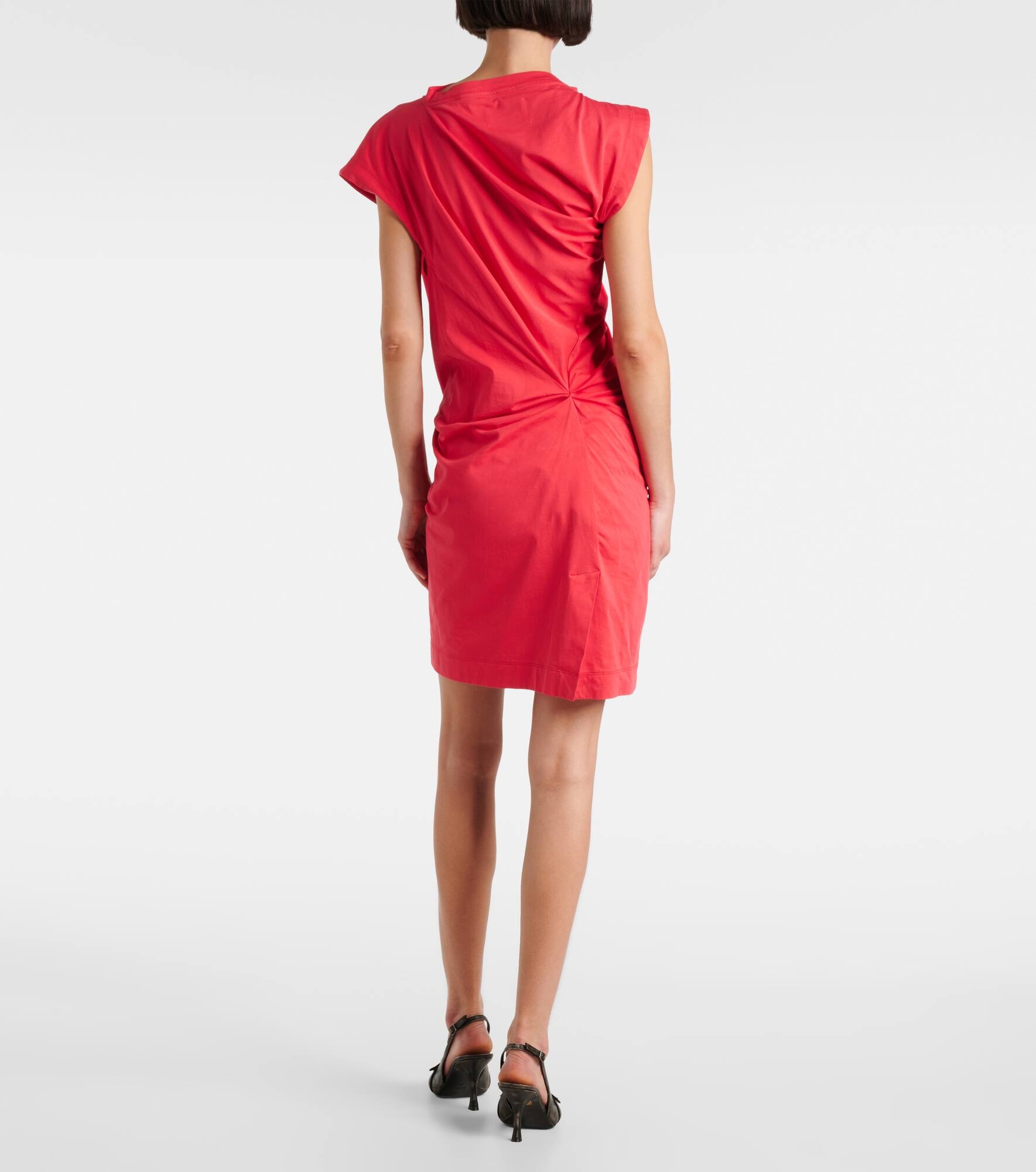 Hebo Orb cotton jersey minidress - 3