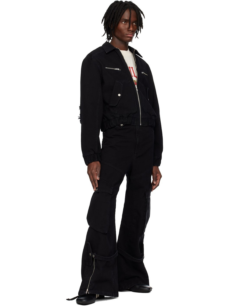 EGONLAB Black Cargo Jeans outlook