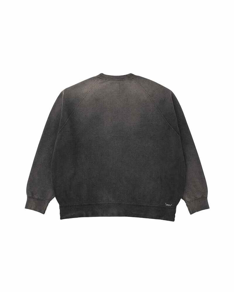 visvim AMPLUS CREW L/S CRASH W BLACK outlook
