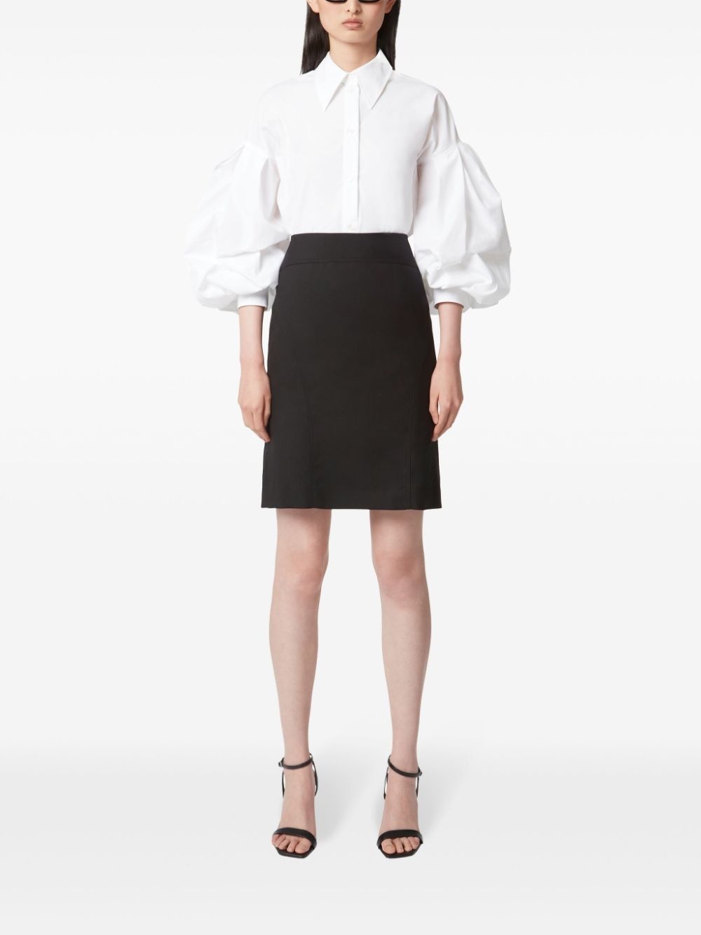 cocoon-sleeve shirt - 2