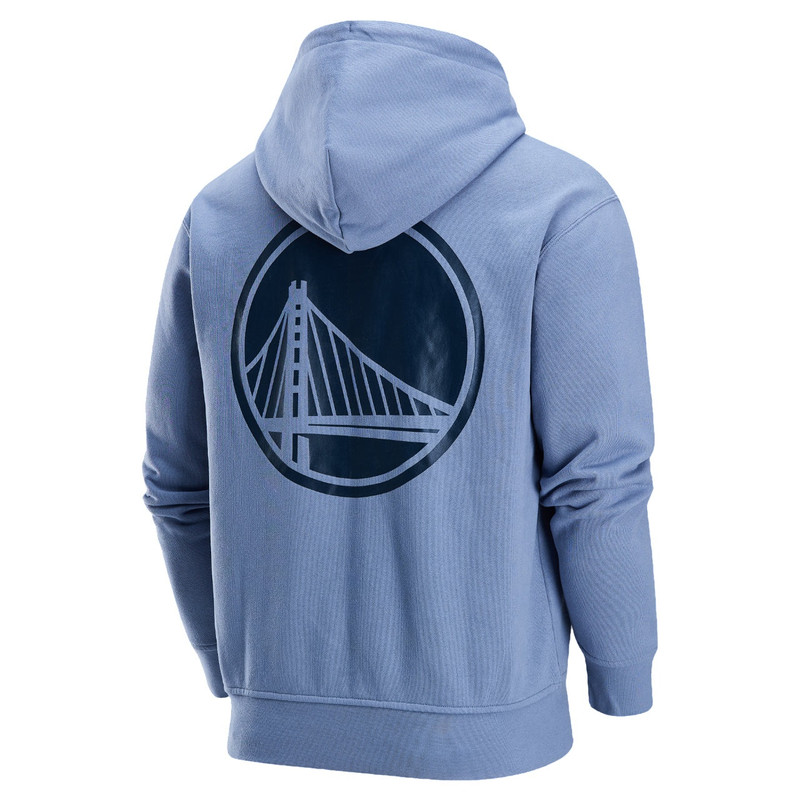 Jordan Air Jordan Golden State Warriors Courtside NBA Fleece Pullover Hoodie Asia Sizing 'Ashen Slate' FV82 outlook