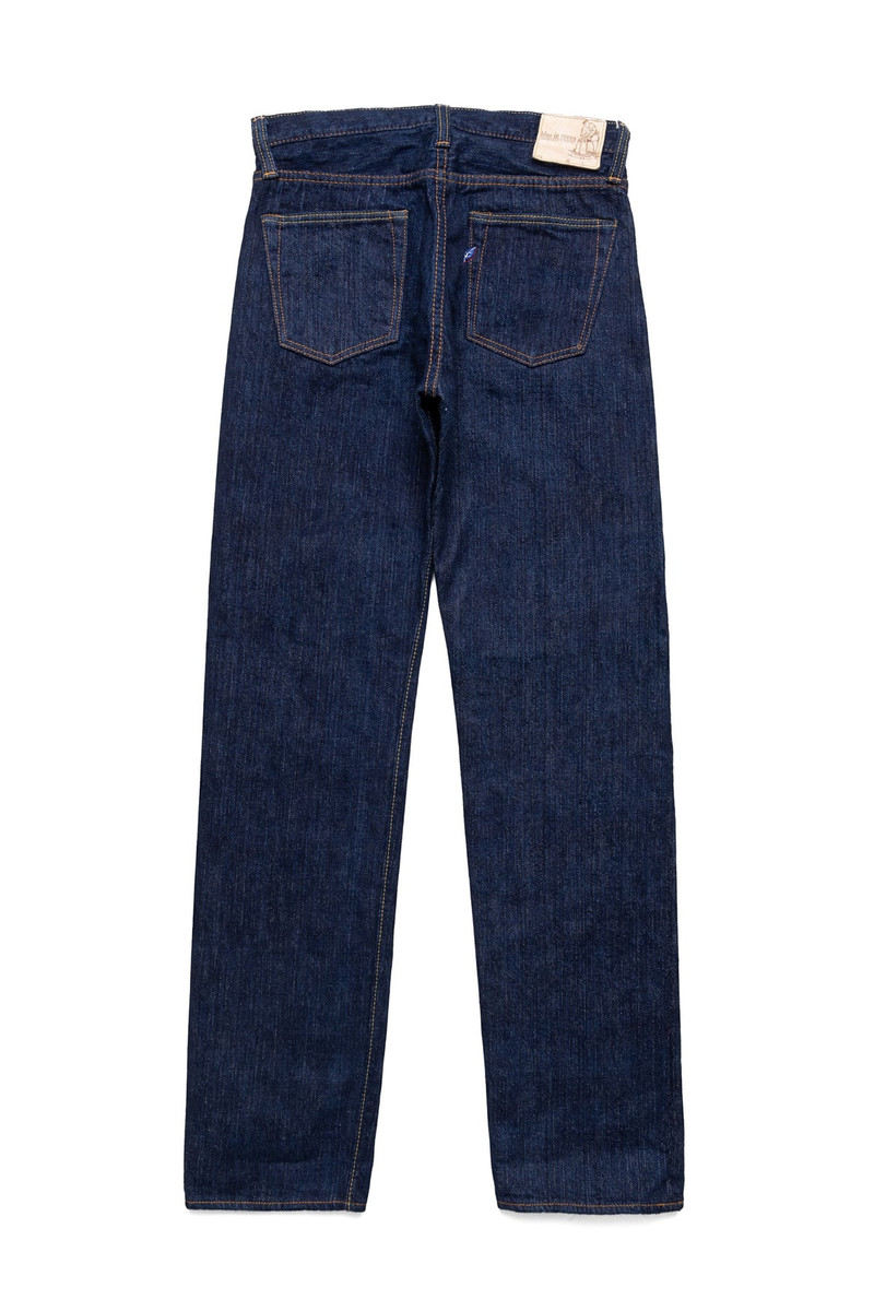 Pure Blue Japan KS-15oz-003 15oz Kasuri Regular Straight Blue In Green Exclusive Version outlook