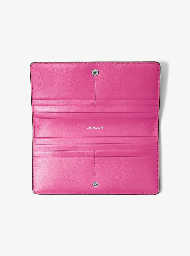 MICHAEL KORS Bryant Large Pebbled Leather Snap-Front Wallet outlook