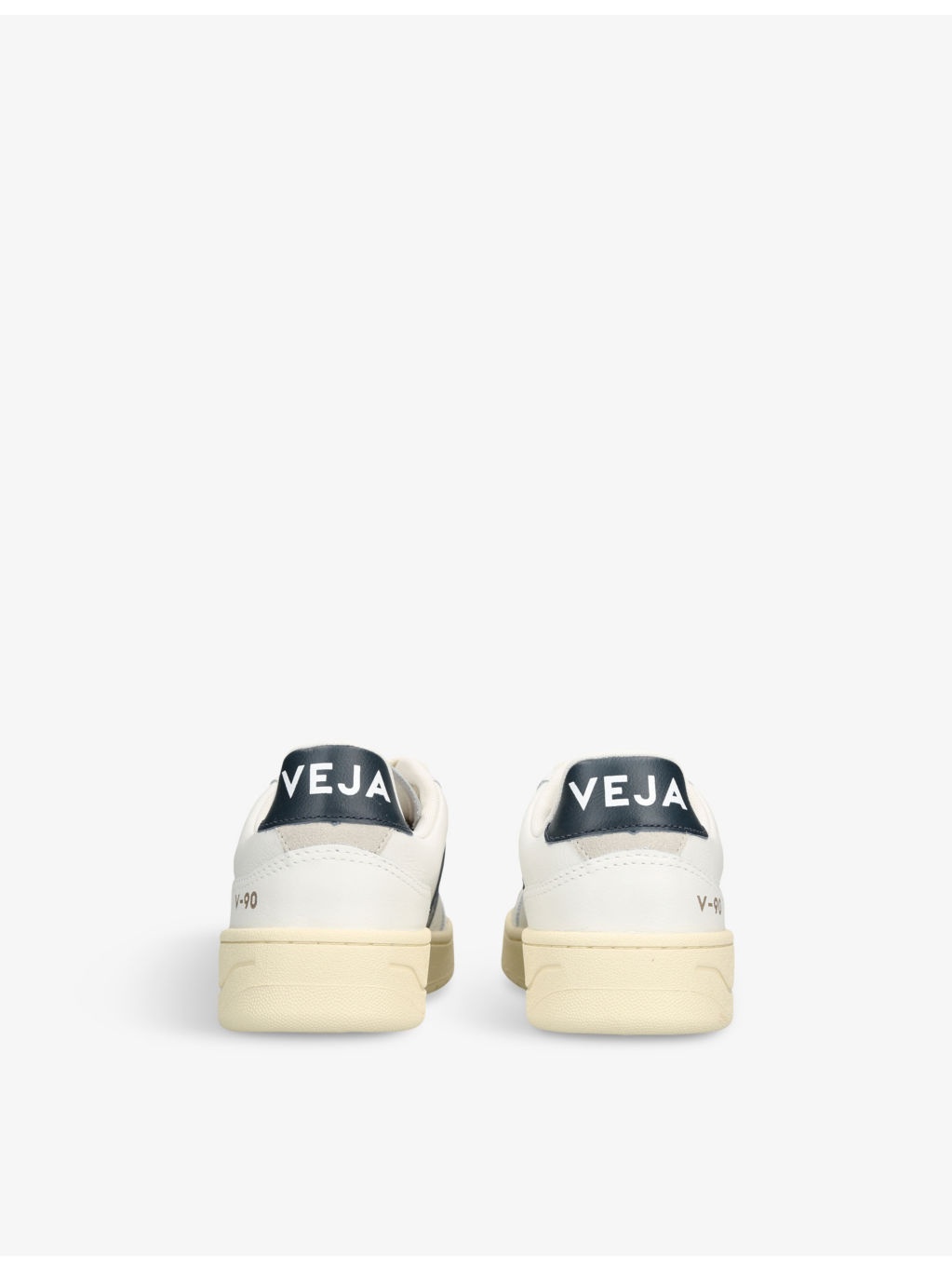 V90 Branded Leather Low-Top Trainers - 4