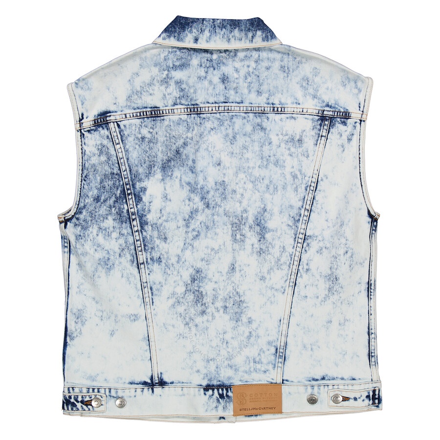 Stella McCartney Ladies Vintage Washed Denim Vest - 2