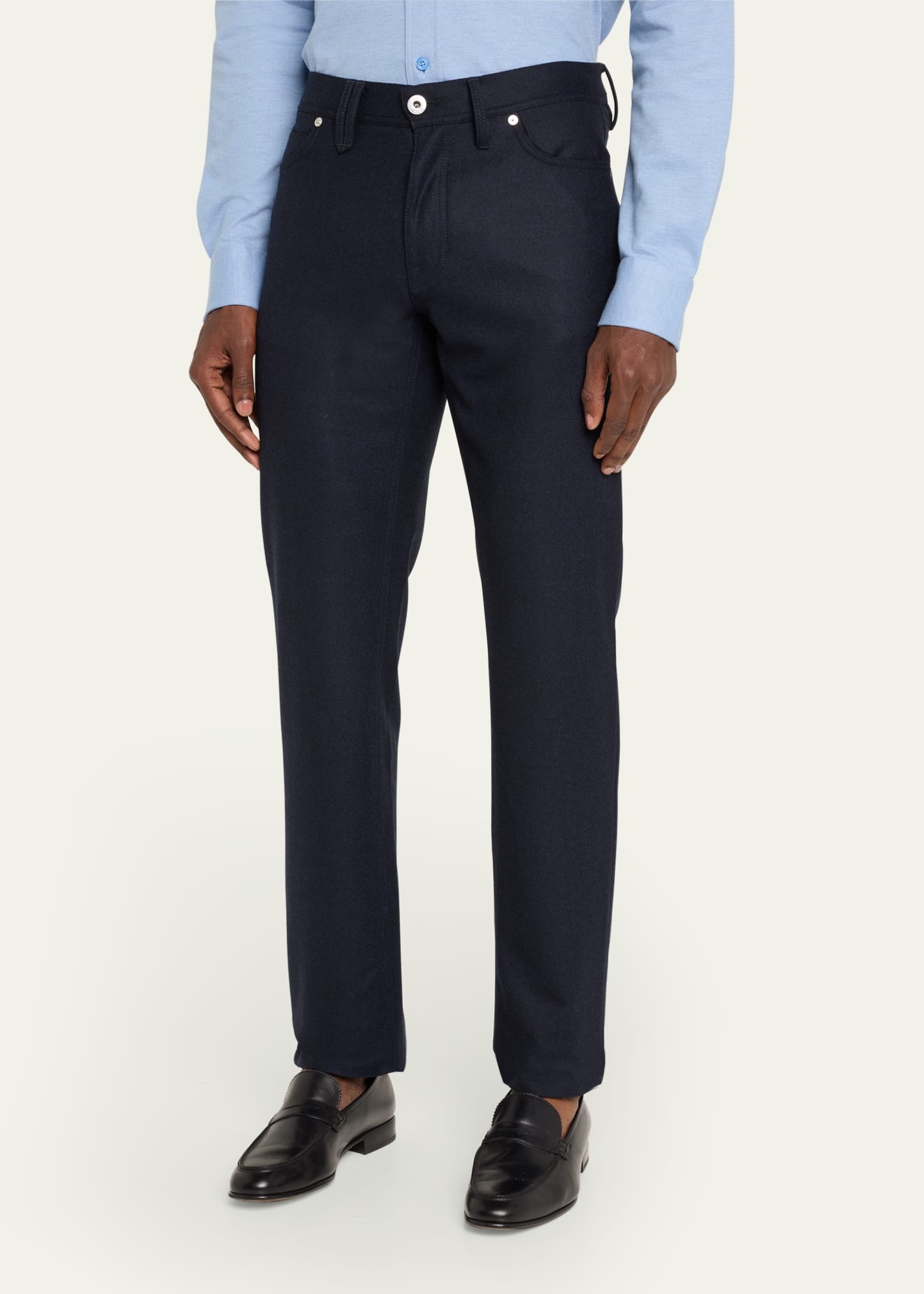 Men's Meribel Wool Flannel 5-Pocket Pants - 4
