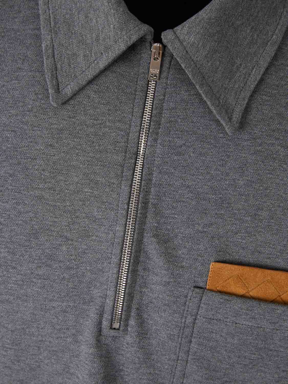 LONG SLEEVE COTTON POLO - 3