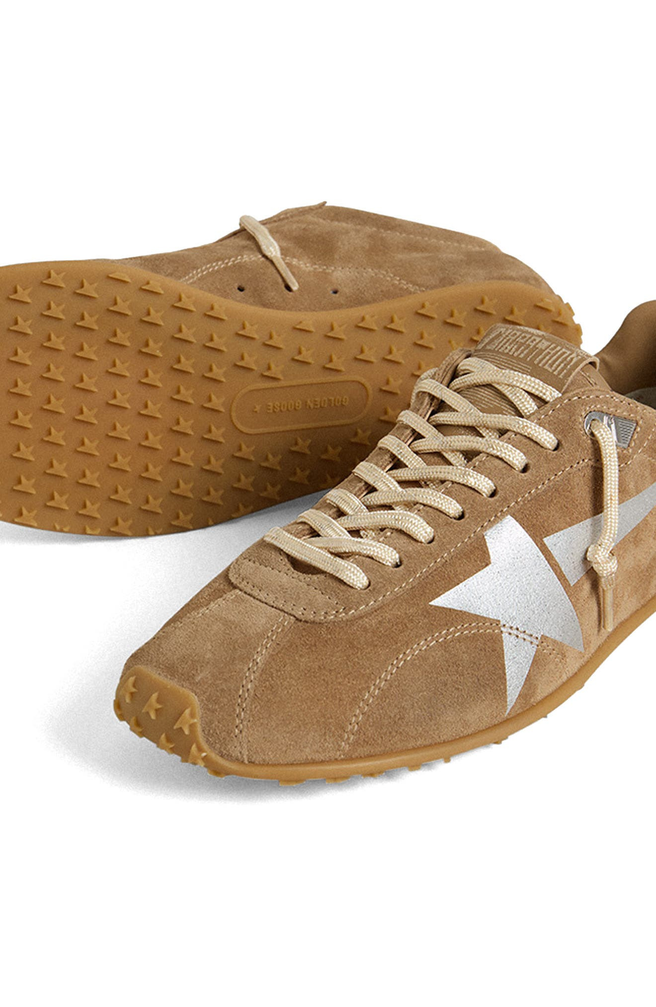 Golden Goose Marathon Speed Sneaker in Tobacco/Silver at Nordstrom - 4