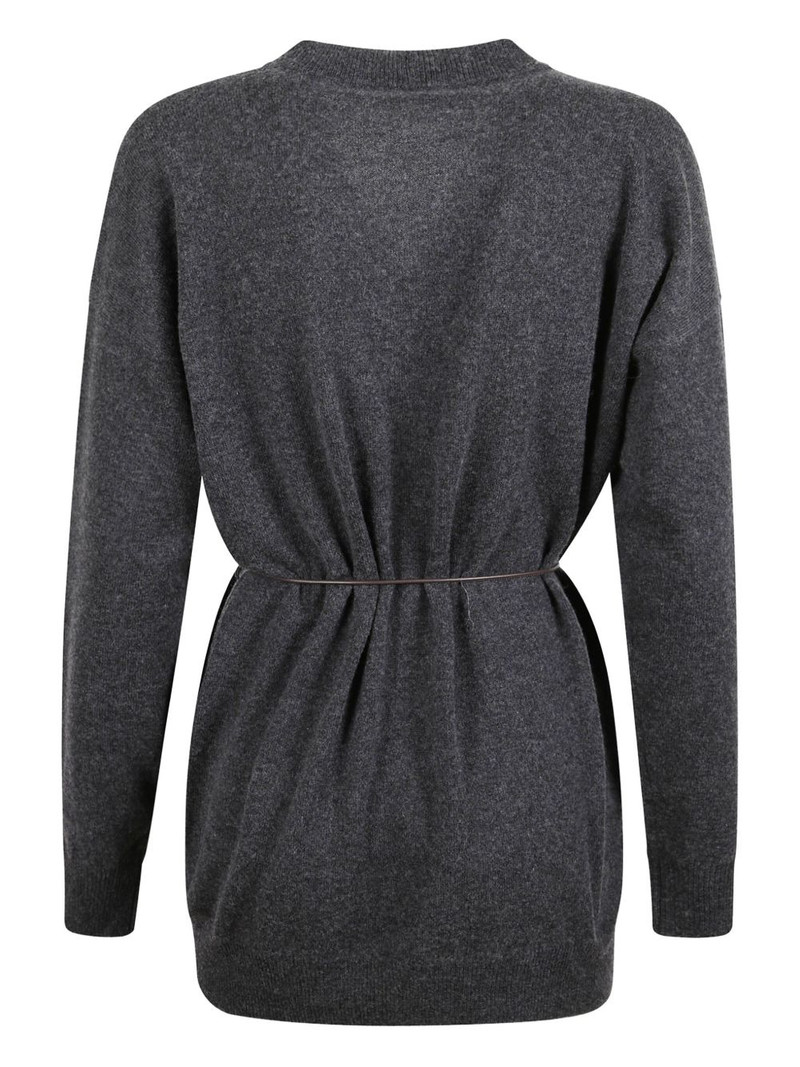 PESERICO tie-waist cardigan outlook