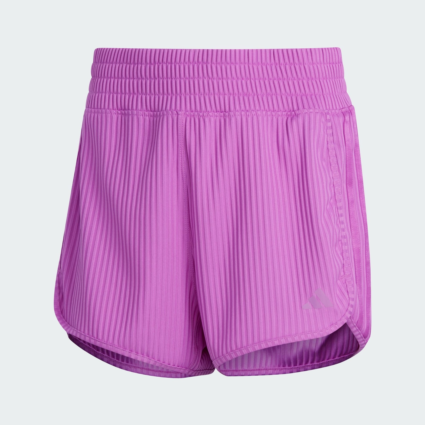 Pacer All Gym Seasonal Rib High-Rise Tonal 3-Stripes Shorts - 1