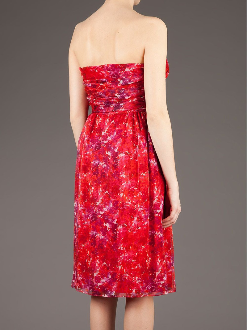 printed strapless dress 4