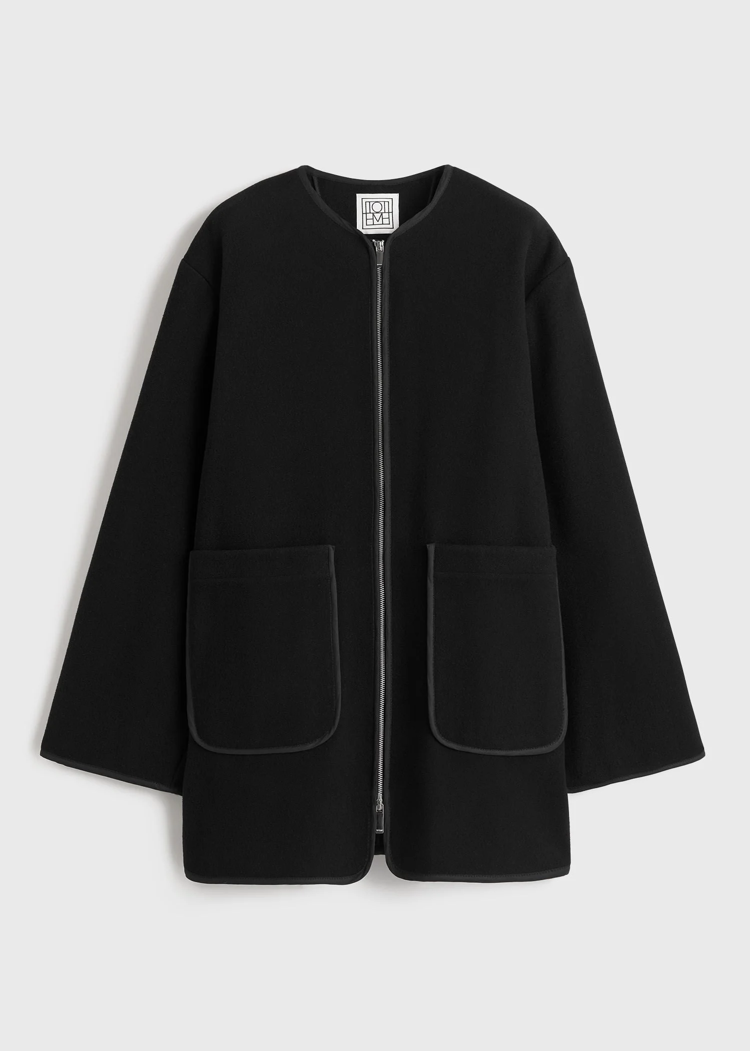 Felted wool jacket black - 1