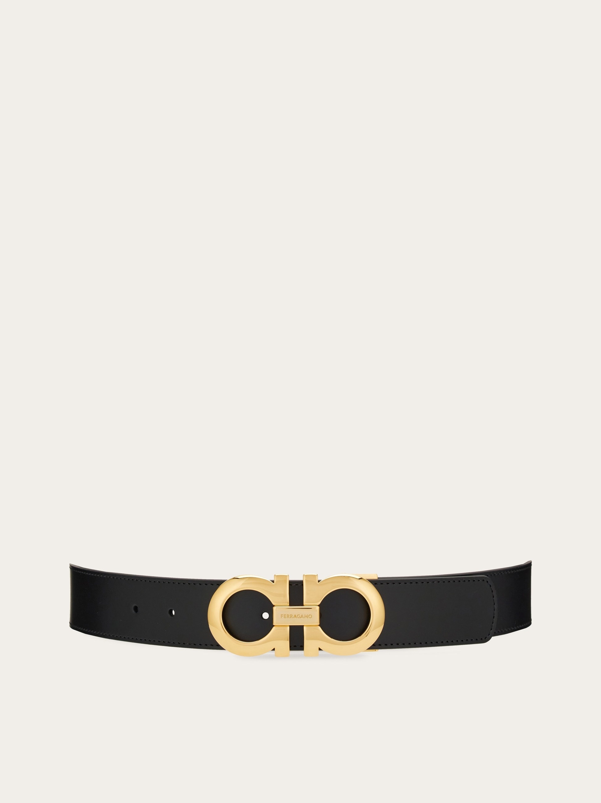 Reversible and adjustable Gancini belt - 1