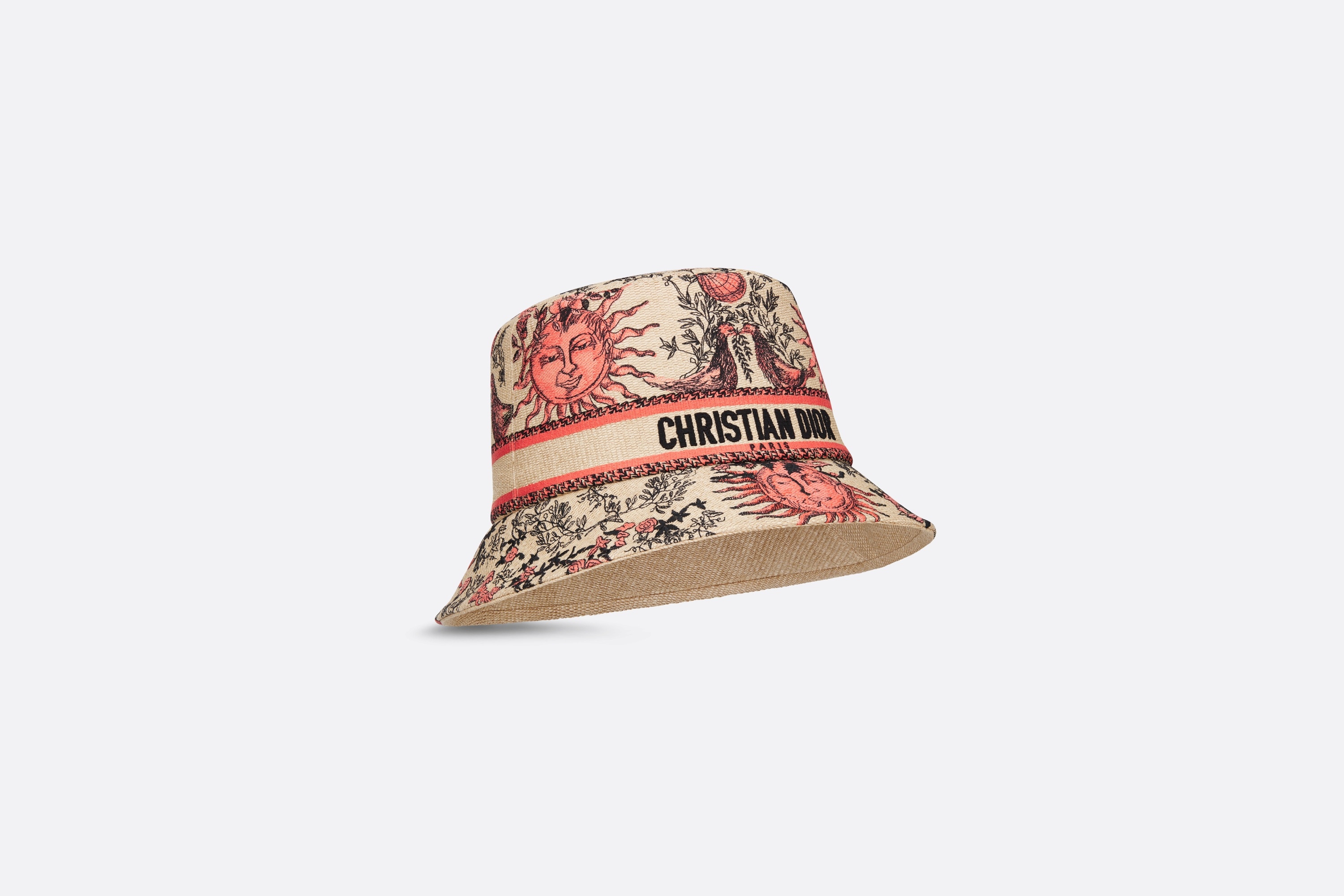 Dioriviera D-Bobby Toile de Jouy Soleil Small Brim Bucket Hat - 2