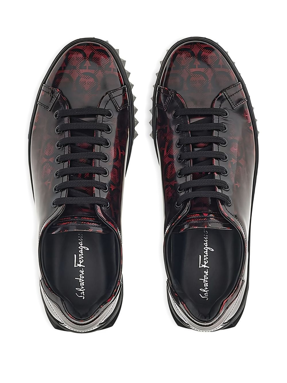 Cube Gancini-print lace-up sneakers - 4