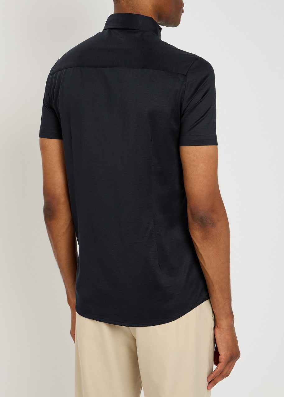 Emporio Armani Logo-appliqué Jersey Shirt - 3